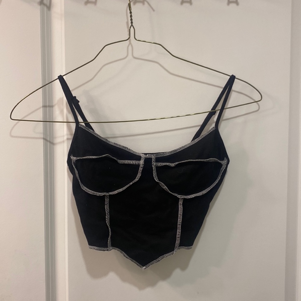 Black Crop top